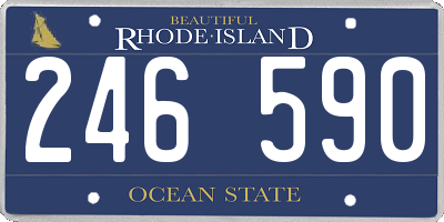 RI license plate 246590