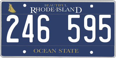 RI license plate 246595