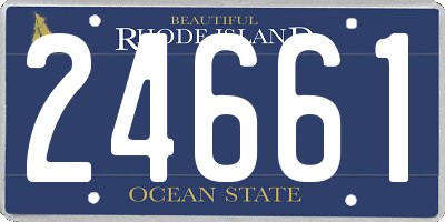 RI license plate 24661