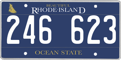 RI license plate 246623