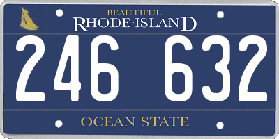 RI license plate 246632