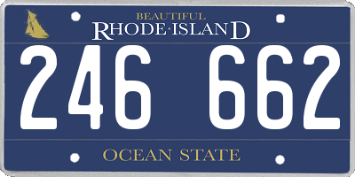 RI license plate 246662