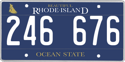 RI license plate 246676