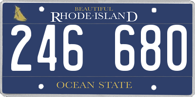 RI license plate 246680