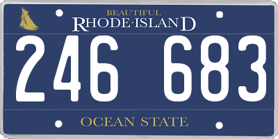 RI license plate 246683