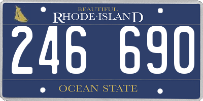 RI license plate 246690