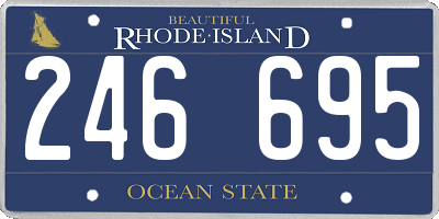 RI license plate 246695
