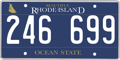 RI license plate 246699