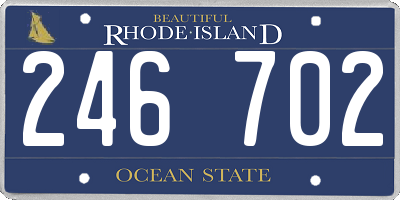 RI license plate 246702