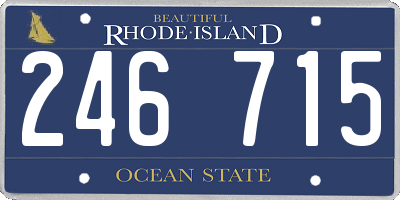 RI license plate 246715