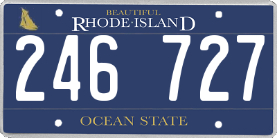 RI license plate 246727
