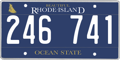 RI license plate 246741