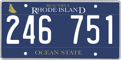 RI license plate 246751