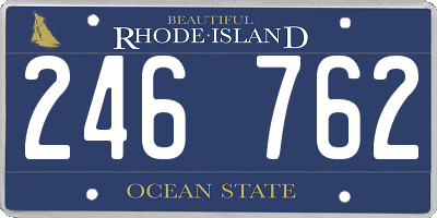 RI license plate 246762