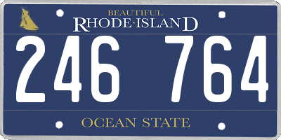 RI license plate 246764