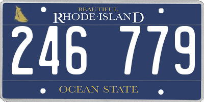 RI license plate 246779