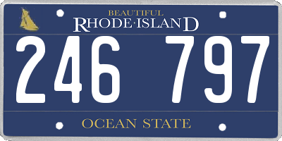 RI license plate 246797