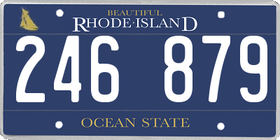 RI license plate 246879