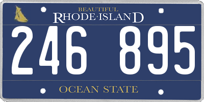 RI license plate 246895