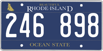RI license plate 246898