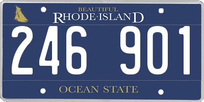 RI license plate 246901