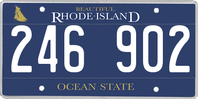 RI license plate 246902