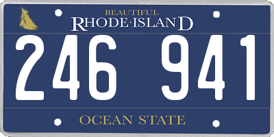 RI license plate 246941