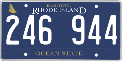 RI license plate 246944