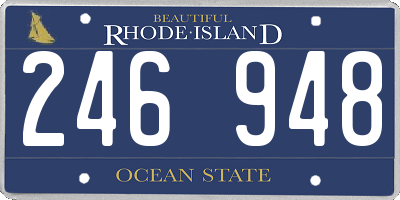 RI license plate 246948