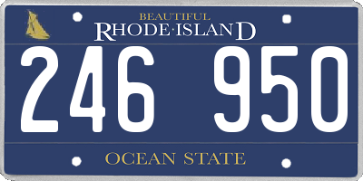 RI license plate 246950