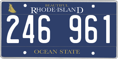 RI license plate 246961