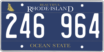 RI license plate 246964