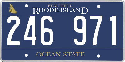 RI license plate 246971
