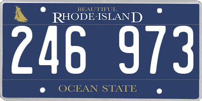 RI license plate 246973