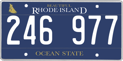 RI license plate 246977