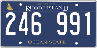 RI license plate 246991