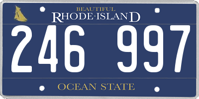 RI license plate 246997