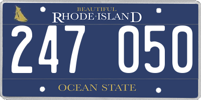 RI license plate 247050