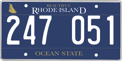 RI license plate 247051
