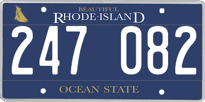 RI license plate 247082