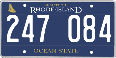 RI license plate 247084