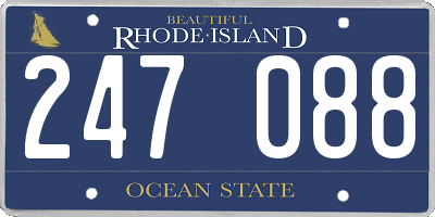 RI license plate 247088