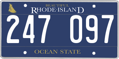RI license plate 247097