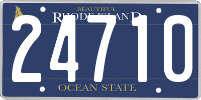 RI license plate 24710