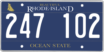 RI license plate 247102
