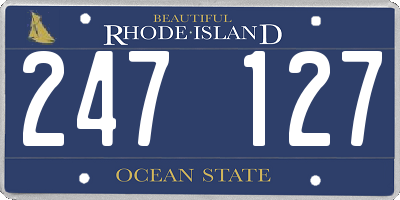 RI license plate 247127