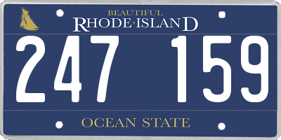RI license plate 247159
