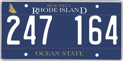 RI license plate 247164