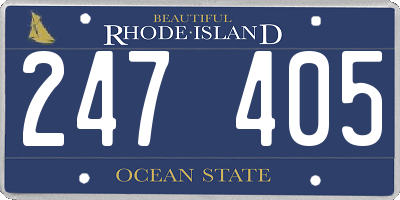 RI license plate 247405