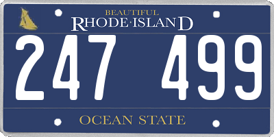 RI license plate 247499